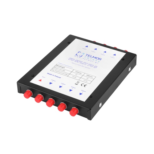 Splitter optyczny PLC 1:8 TGlass FO SPLIT FC 8 Telkom-Telmor Metal