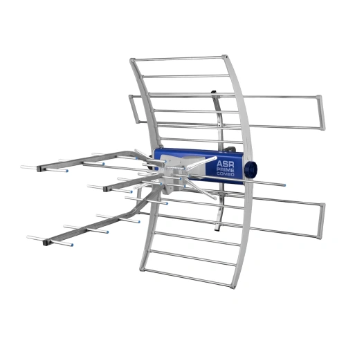 Antena naziemna Telmor ASR PRIME Combo 20 ze wzmacniaczem, UHF/VHF, MUX 8, filtr LTE/5G, wysoki zysk 18 dB, wzmocnienie 20 dB, VHF w polaryzacji pionowej i poziomej