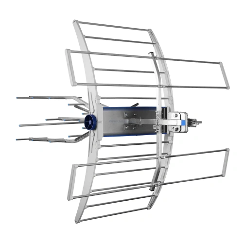 Antena naziemna Telmor ASR PRIME Combo 20 ze wzmacniaczem, UHF/VHF, MUX 8, filtr LTE/5G, wysoki zysk 18 dB, wzmocnienie 20 dB, VHF w polaryzacji pionowej i poziomej