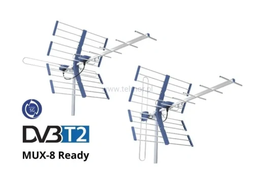 Antena naziemna kierunkowa Telmor W19 Silver UHF/VHF, MUX 8, duży zysk 13 dB