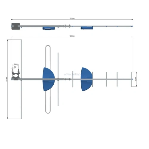 Antena naziemna kierunkowa Telmor TurboT combo smart UHF/VHF