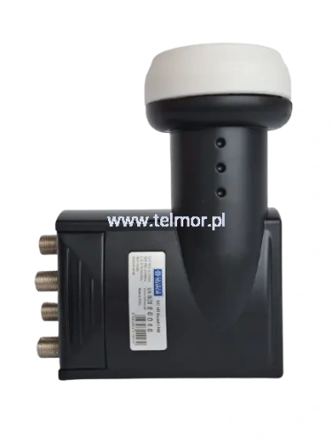 Konwerter satelitarny Telmor LNB SC-40 Quad, na cztery dekodery lub na dwa dekodery z funkcją nagrywania
