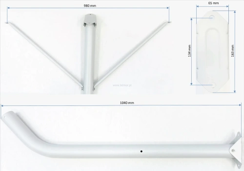 Uchwyt do anteny satelitarnej 120 cm Telmor