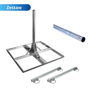 Zestaw: Uchwyt masztowy Goliat 456 + Rura masztowa  + Obejma  masztowa