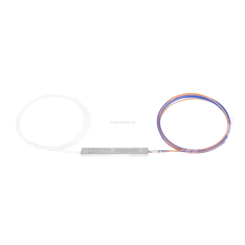 Splitter optyczny PLC Steelbox 1x2 0.9mm G657A2 LSZH bez złączy TGlass Telmor