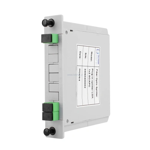 Splitter optyczny Telmor TGlass PLC LGX 1x2 Złącza SC/APC