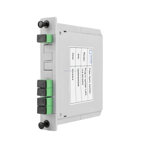 Splitter optyczny Telmor TGlass PLC LGX 1x4 Złącza SC/APC