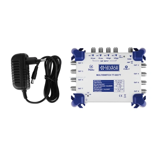 Multiswitch Telmor PREMU z zasilaczem TT-5/16FT