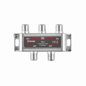 Rozgałęźnik TV/SAT czterokrotny RS-4 2.4G DC TELMOR