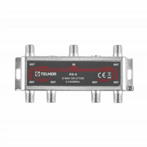 Rozgałęźnik TV/SAT sześciokrotny RS-6 2.4G DC TELMOR