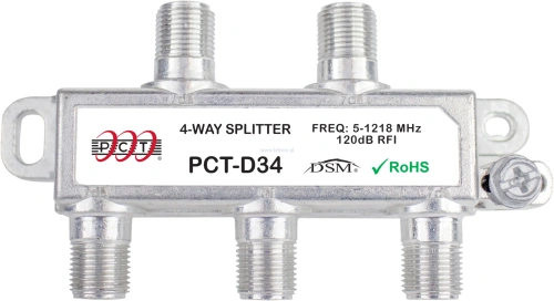 Rozgałęźnik cyfrowy czterokrotny PCT D34 1.2GHz