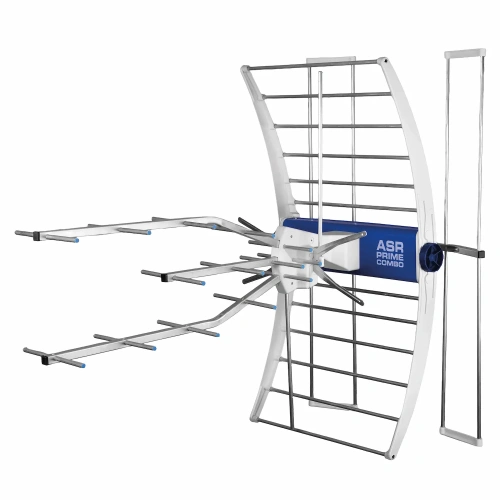 Antena naziemna Telmor ASR PRIME Combo pasywna, UHF/VHF, duży zysk 15 dB, filtr LTE/5G, VHF w polaryzacji pionowej i poziomej