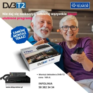 Montaż dekodera DVB-T2