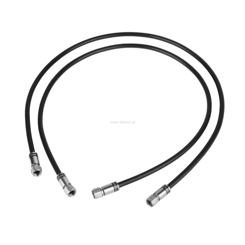 Zestaw 2 kabli połączeniowych F-F zewnętrznych 1m patchcord TELMOR