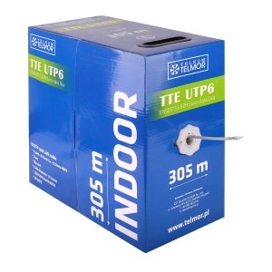 Kabel sieciowy LAN TTE UTP6 Dca 305m wewnętrzny