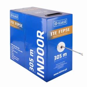 Kabel sieciowy LAN TTE F/UTP5e Eca 305m wewnętrzny