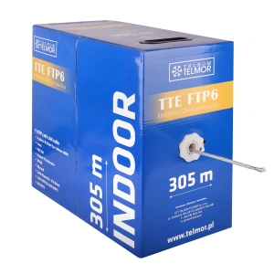 Kabel sieciowy LAN TTE F/UTP6 Dca 305m wewnętrzny
