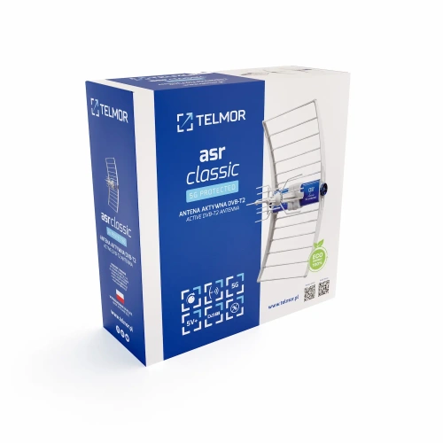 Antena naziemna Telmor ASR Classic UHF Eksport, filtr LTE/5G, duże wzmocnienie
