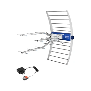 Antena DVB-T2 naziemna ASR PRIME 20 UHF Aktywna 5G Protected  + zasilacz ZZA7